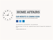 Tablet Screenshot of homeaffairsindia.com